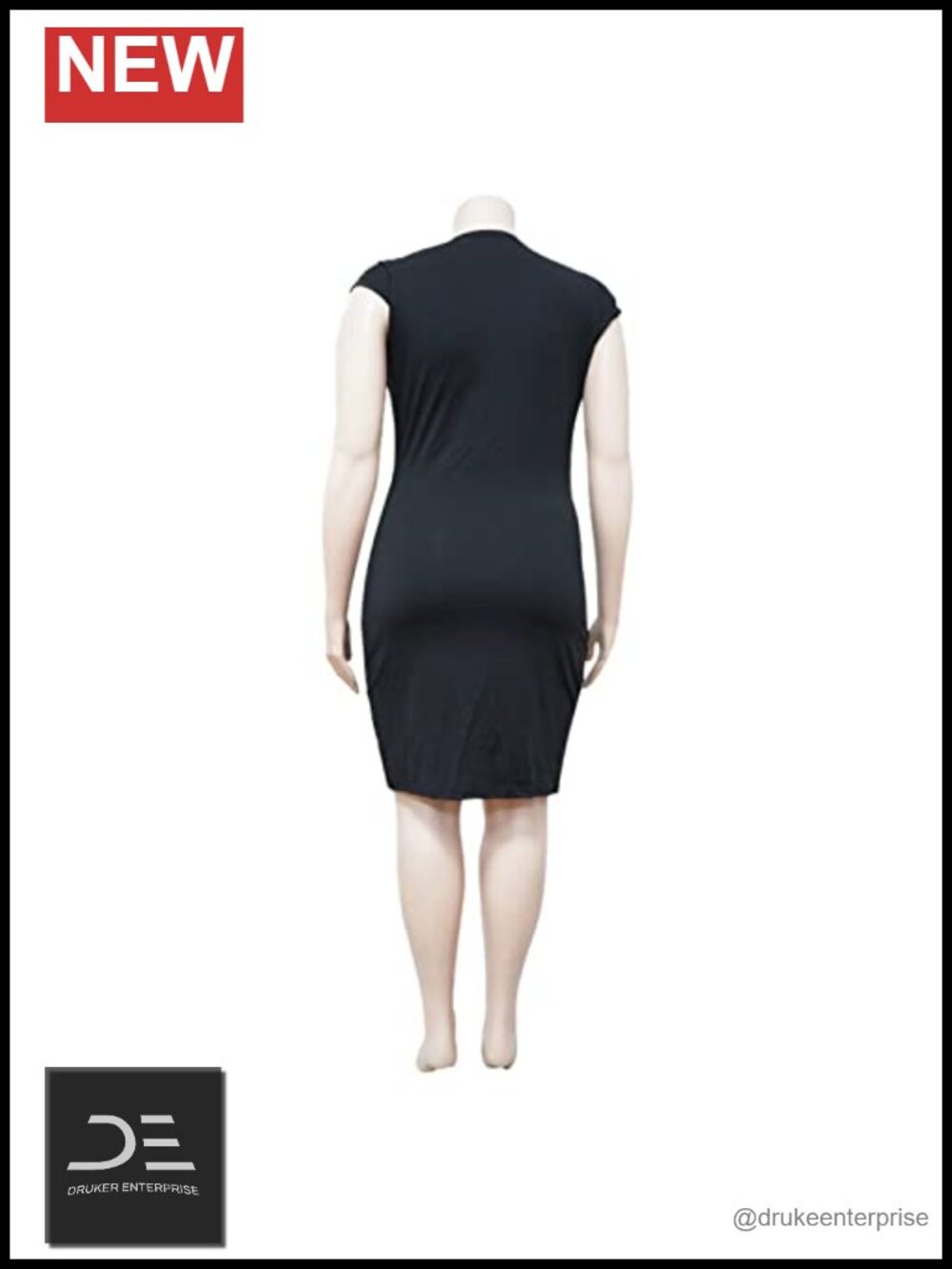 Plus Size Bodycon Ruched Drawstring Mini Dress - Picture 4 of 6